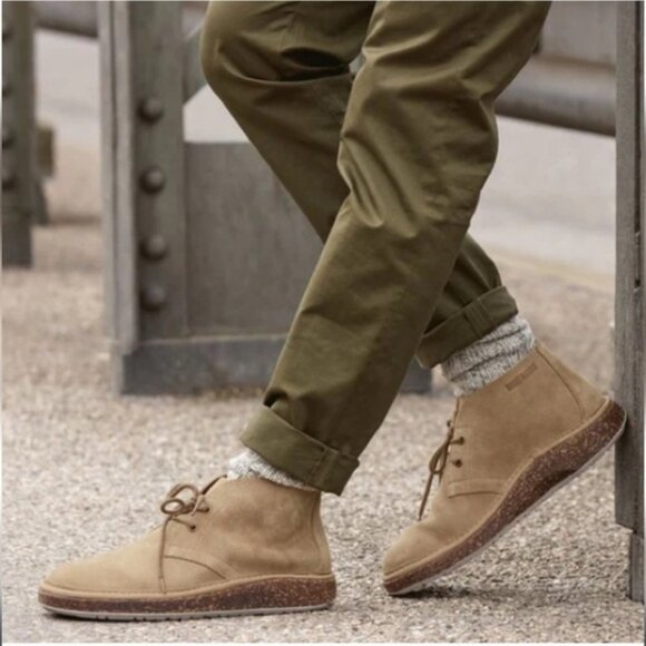 Birkenstock Suede Chukka Boots Milton Tan Unisex 42 Men 9 / Women 11 - Picture 1 of 15